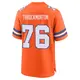 Game Orange Men's Calvin Throckmorton Denver Broncos Alternate Mile High Collection 1977 Throwback Jersey