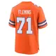 Game Orange Men's Cam Fleming Denver Broncos Alternate Mile High Collection 1977 Throwback Jersey