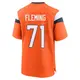 Game Orange Men's Cam Fleming Denver Broncos Jersey