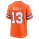 Game Orange Men's David Sills V Denver Broncos Alternate Mile High Collection 1977 Throwback Jersey