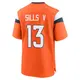 Game Orange Men's David Sills V Denver Broncos Jersey