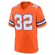 Game Orange Men's Delarrin Turner-Yell Denver Broncos Alternate Mile High Collection 1977 Throwback Jersey