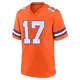 Game Orange Men's Devaughn Vele Denver Broncos Alternate Mile High Collection 1977 Throwback Jersey