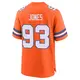 Game Orange Men's D.J. Jones Denver Broncos Alternate Mile High Collection 1977 Throwback Jersey