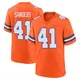 Game Orange Men's Drew Sanders Denver Broncos Alternate Mile High Collection 1977 Throwback Jersey