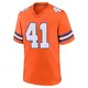 Game Orange Men's Drew Sanders Denver Broncos Alternate Mile High Collection 1977 Throwback Jersey