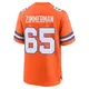 Game Orange Men's Gary Zimmerman Denver Broncos Alternate Mile High Collection 1977 Throwback Jersey