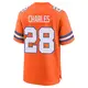 Game Orange Men's Jamaal Charles Denver Broncos Alternate Mile High Collection 1977 Throwback Jersey