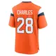 Game Orange Men's Jamaal Charles Denver Broncos Jersey