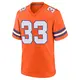 Game Orange Men's Javonte Williams Denver Broncos Alternate Mile High Collection 1977 Throwback Jersey