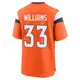 Game Orange Men's Javonte Williams Denver Broncos Jersey