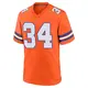 Game Orange Men's JL Skinner Denver Broncos Alternate Mile High Collection 1977 Throwback Jersey