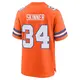 Game Orange Men's JL Skinner Denver Broncos Alternate Mile High Collection 1977 Throwback Jersey