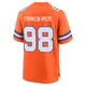 Game Orange Men's John Franklin-Myers Denver Broncos Alternate Mile High Collection 1977 Throwback Jersey