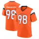 Game Orange Men's John Franklin-Myers Denver Broncos Jersey