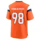 Game Orange Men's John Franklin-Myers Denver Broncos Jersey