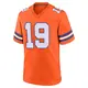 Game Orange Men's Jordan Leslie Denver Broncos Alternate Mile High Collection 1977 Throwback Jersey