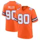 Game Orange Men's Jordan Miller Denver Broncos Alternate Mile High Collection 1977 Throwback Jersey