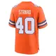 Game Orange Men's Justin Strnad Denver Broncos Alternate Mile High Collection 1977 Throwback Jersey