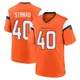 Game Orange Men's Justin Strnad Denver Broncos Jersey