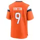 Game Orange Men's Kendall Hinton Denver Broncos Jersey