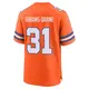 Game Orange Men's Kris Abrams-Draine Denver Broncos Alternate Mile High Collection 1977 Throwback Jersey