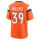 Game Orange Men's Levi Wallace Denver Broncos Jersey