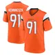 Game Orange Men's Matt Henningsen Denver Broncos Jersey