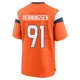 Game Orange Men's Matt Henningsen Denver Broncos Jersey