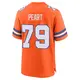 Game Orange Men's Matt Peart Denver Broncos Alternate Mile High Collection 1977 Throwback Jersey