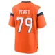 Game Orange Men's Matt Peart Denver Broncos Jersey