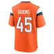 Game Orange Men's Nate Adkins Denver Broncos Jersey