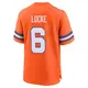 Game Orange Men's P.J. Locke Denver Broncos Alternate Mile High Collection 1977 Throwback Jersey