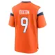 Game Orange Men's Riley Dixon Denver Broncos Jersey