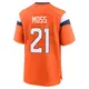 Game Orange Men's Riley Moss Denver Broncos Jersey