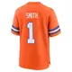 Game Orange Men's Tremon Smith Denver Broncos Alternate Mile High Collection 1977 Throwback Jersey