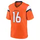 Game Orange Men's Troy Franklin Denver Broncos Jersey