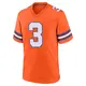 Game Orange Men's Wil Lutz Denver Broncos Alternate Mile High Collection 1977 Throwback Jersey