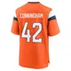 Game Orange Men's Zach Cunningham Denver Broncos Jersey