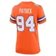 Game Orange Women's Aaron Patrick Denver Broncos Alternate Mile High Collection 1977 Throwback Jersey