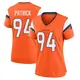 Game Orange Women's Aaron Patrick Denver Broncos Jersey