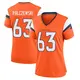 Game Orange Women's Alex Palczewski Denver Broncos Jersey