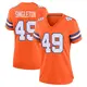 Game Orange Women's Alex Singleton Denver Broncos Alternate Mile High Collection 1977 Throwback Jersey