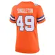 Game Orange Women's Alex Singleton Denver Broncos Alternate Mile High Collection 1977 Throwback Jersey