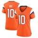 Game Orange Women's Bo Nix Denver Broncos Jersey