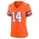 Game Orange Women's Courtland Sutton Denver Broncos Alternate Mile High Collection 1977 Throwback Jersey