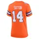 Game Orange Women's Courtland Sutton Denver Broncos Alternate Mile High Collection 1977 Throwback Jersey