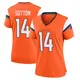 Game Orange Women's Courtland Sutton Denver Broncos Jersey