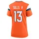 Game Orange Women's David Sills V Denver Broncos Jersey