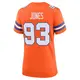 Game Orange Women's D.J. Jones Denver Broncos Alternate Mile High Collection 1977 Throwback Jersey